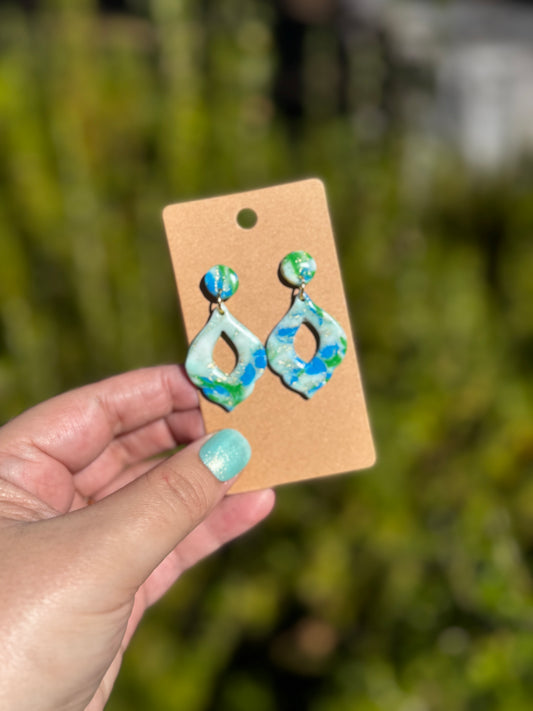 Blue & Green dangle