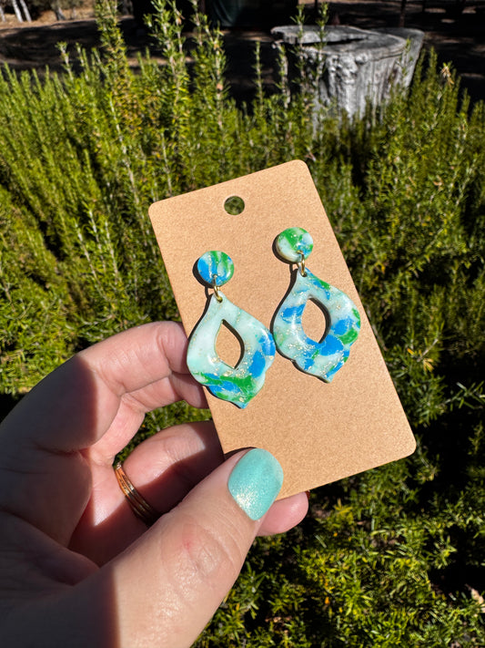 Blue & Green dangle